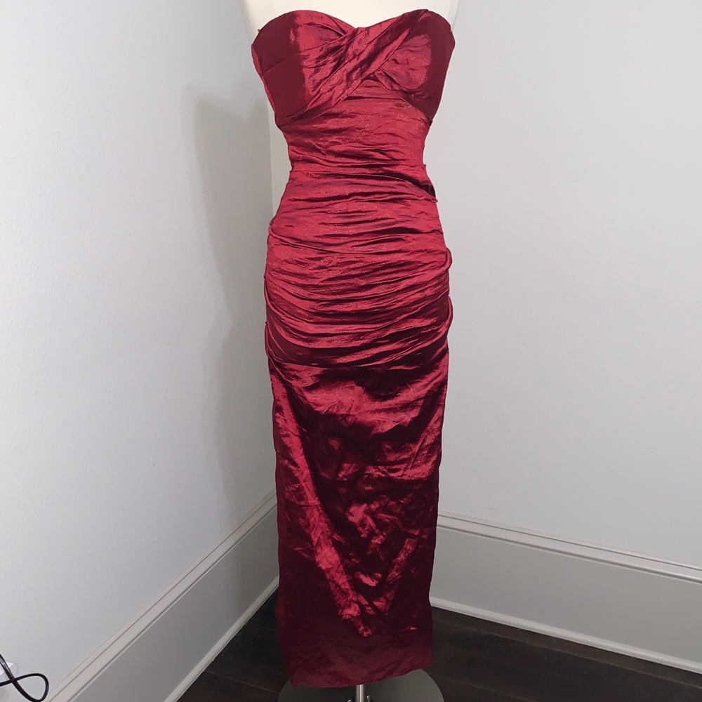 Wine red formal or cocktail dress